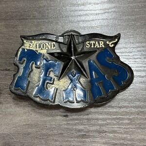 RARE VINTAGE TEXAS Lone Star Belt Buckle 1980 #141 Great American USA Made